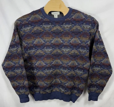 Vintage Wool Tricots St. Raphael Crew Neck USA Cosby Coogi Style Sweater Large - Image 1 of 4