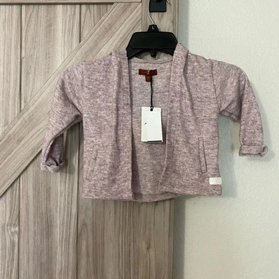 NUEVO CON ETIQUETAS 7 para toda la humanidad 18 meses mármol tierra rojo chaqueta con capucha Foto 1 de 4