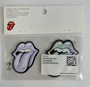 Rolling Stones H&M Einweg Handy Aufkleber Neu Versiegelt - Bild 1 von 5