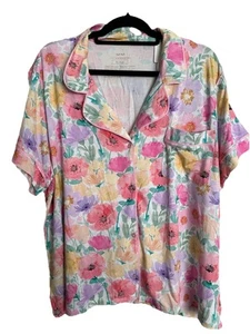 Little Sleepies WATERCOLOR MEADOW Flower Women's XL Pajamas NWT - TOP ONLY - Picture 1 of 3