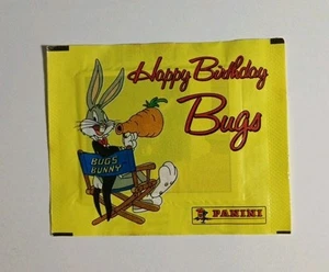 Panini Bugs Bunny Sealed Sticker Packet Happy Birthday Bugs 1x Vintage 1990 Pack - Picture 1 of 2