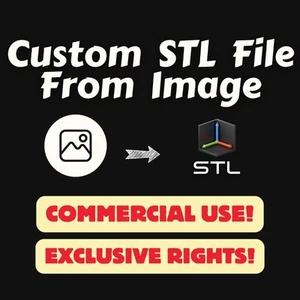 Custom Design STL File For CNC 3D Printer Laser - Unique Model For Your Project - Picture 1 of 8