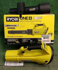 Ryobi P21014BTL 18V Brushless Whisper Series Cordless 450CFM Blower - TOOL ONLY - Picture 1 of 13