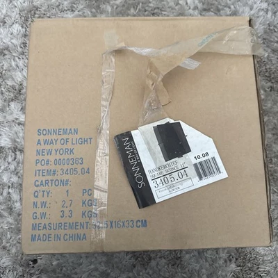 Aplique cuadrado pañuelo Sonneman 3405.04 11" NUEVO en caja Foto 1 de 4