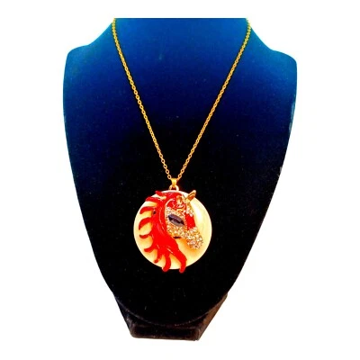 Girl's rhinestone unicorn pendant necklace  - Изображение 1 из 4