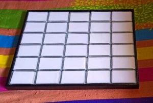 Edelstein Diamant Display Ablage Tablett mit Deckel 30 Klarsichtbox 5x3x1,5 cm - Bild 1 von 11