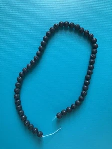 Lava Perlen 8/10mm Edelstein Natur Lavastein Schmuckstein Wahlen - Bild 1 von 2