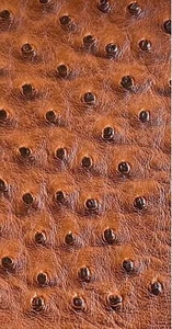 Chestnut ostrich faux vinyl Marine grade UV resistance waterproof Fabric - Picture 1 of 1