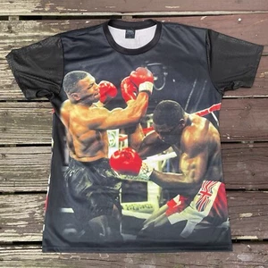 Mike Tyson Boxing Allover Print AOP Shirt Streetz Iz Watchin 2XL Made in USA - Picture 1 of 5