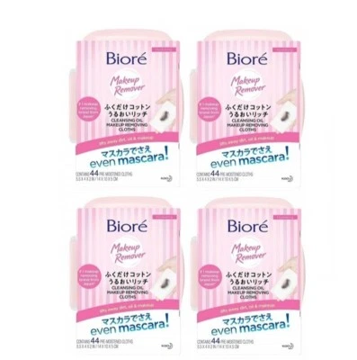 4 paños desmaquillantes Bioré Beauty aceite 44 unidades Top desmaquillante japonés Foto 1 de 3