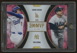 2025 Topps Shohei Ohtani Yogi Berra Welcome To The 3X MVP Club Red Foil 4/5 - Picture 1 of 4