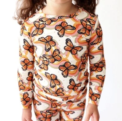 Conjunto de pijama Posh Peanut Bowie borboletas PJ tamanho 12 novo com etiquetas - Imagem 1 de 4