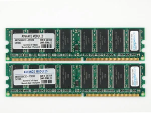 SimpleTech 98000-00184-000 256MB x2 512MB PC3200 DDR-400MHz NON-ECC CL3 184PIN - Picture 1 of 1