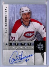 2011-12 Ultimate Collection Ultimate Signatures #USGC Guy Carbonneau AUTO
