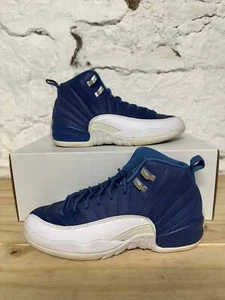 Air Jordan 12 Retro GS Indigo (2020) Youth Size 7Y Pre-owned Sneakers DB5595-404 - Picture 1 of 6