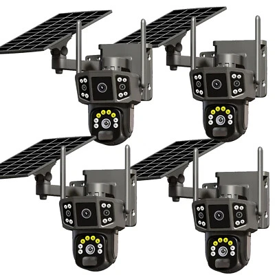 Solar Battery Powered Wireless WiFi Outdoor Pan/Tilt Home Security Camera System - Image 1 of 4
