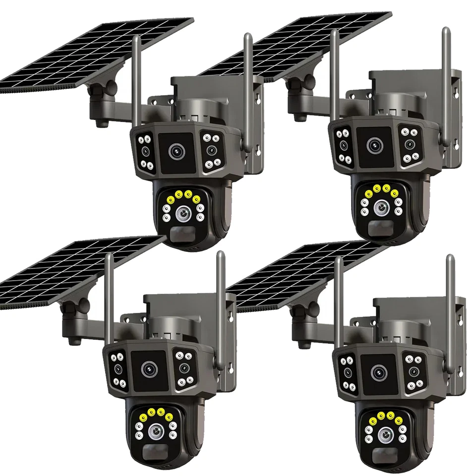 Solar Battery Powered Wireless WiFi Outdoor Pan/Tilt Home Security Camera System - Image 1 of 4