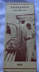 Vintage Passbook For Mount Desert Island Booklet Pamphlet 1975 Hancock Maine - Picture 1 of 8