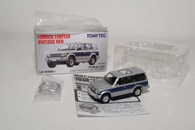 A94 1:64 3 INCH TOMICA TOMY VINTAGE LV-N189B MITSUBISHI PAJERO SUPER OVER MIB - Immagine 1 di 4