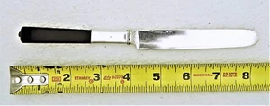Early American Coin Silver Stone Handle Butter-Knife Markd Rockwell Philadelphia - Picture 1 of 8