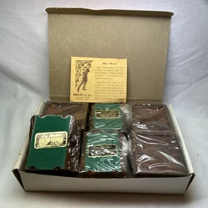 6 NOS VTG Plastic Log Holder Candle Gift Shop Myrna Loy Ala Moana Honolulu HI - Picture 1 of 14