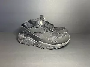 Nike Air Huarache #318429-003 Mens Triple Black Athletic Sneakers Shoes 10 - Imagen 1 de 8
