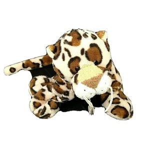 Ganz Webkinz Leopard Wild Cat Plush Stuffed Animal Tan Brown 9 inch Laying Toy   - Picture 1 of 5