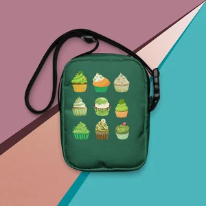 Umhängetasche Cupcake and Drinks Design mit Motiv - Bild 1 von 3
