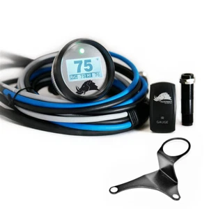 Razorback Belt Temp Gauge/Right Side Mount For 20-22 Polaris RZR PRO XP - Black - Picture 1 of 8