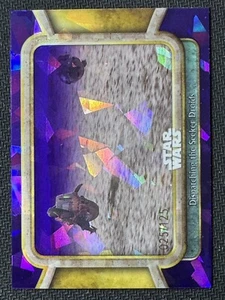2024 Topps Star Wars Chrome Saphir / 125 droïdes violets R2-D2 Phantom Menace #45 - Photo 1 sur 3