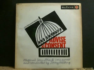 ADVISE AND CONSENT  Original Soundtrack   LP  1 sided DEMO factory sample  RARE  - Bild 1 von 3
