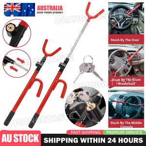Steering Wheel Lock Universal Vehicle Car Truck Heavy Duty Security Anti-Theft C - Picture 1 of 8
