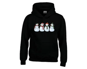 Snowman Christmas Hoodie Merry Christmas Hoody Xmas Gift Kids Adults Unisex - Picture 1 of 6