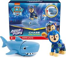 Paw Patrol Aqua Pups Chase and Shark Action Figures Set New 2023