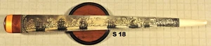 Swordfish Bill Scrimshaw Pen and Ink Art K. Henry Tall Ship S18 - Picture 1 of 10