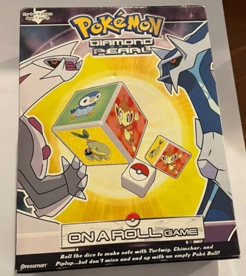 COMPLETE!! POKEMON Diamond and Pearl - On A Roll Dice Game Pressman w/Box & Inst - Image 1 of 4