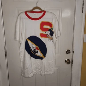 Vintage seltenes Snoopy Fußball Schlafshirt Gr. L - Bild 1 von 5