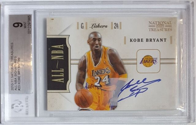 2010-11 Panini Timeless Treasures Championship Season Material Signatures  #8 Kobe Bryant Signed Relic Card (#11/25) - BGS NM-MT 8, Beckett 10 on  Goldin Auctions