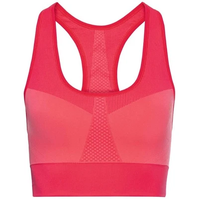 Sujetador deportivo Odlo para mujer MEDIANO SIN COSTURAS sujetador bustier, rosa siesta, XS Foto 1 de 2