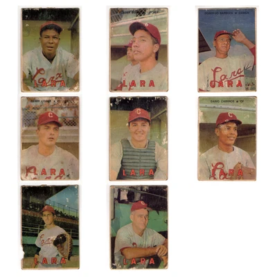 Lote 8 cartões de beisebol Cardenales de Lara Topps venezuelano Dave Roberts pobre MLB - Imagem 1 de 4