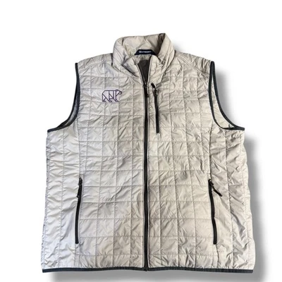 Chaleco acolchado Cutter & Buck para hombre XL gris WeatherTec Foto 1 de 4