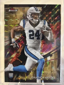 2024 Finest Jonathon Brooks Gold refractor geométrico común RC #/50 - Imagen 1 de 6