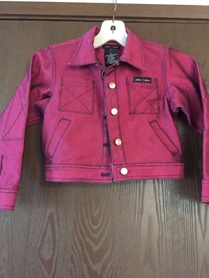 Niñas Bebé Phat Rosa Brillante.  Chaqueta vaquera 6x nueva sin etiquetas Foto 1 de 4