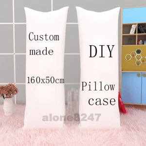 Funda de almohada corporal abrazo hecho a medida Dakimakura hágalo usted mismo piel de melocotón 160x50 cm - Imagen 1 de 1