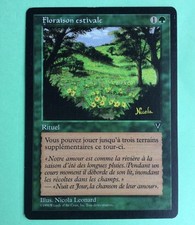 Mtg magic card summer flowering summer bloom visions 1996 ext..