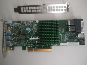 SUPERMICRO AOC-S3008L-L8E (LSI 9300-8i) w/2 CABLES SAS 12Gb/s HBA ZFS PC FREENAS