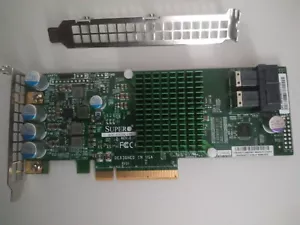 SUPERMICRO AOC-S3008L-L8E (LSI 9300-8i) w/2 CABLES SAS 12Gb/s HBA ZFS PC FREENAS - Picture 1 of 8