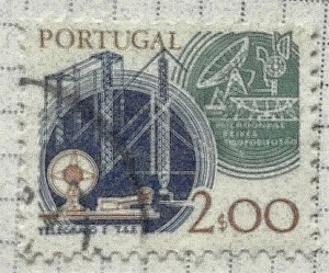 Portugal stamps - Telegraph Key, Masts & Dish etc. 2 escudo 1980 Sg:PT 1686 - Picture 1 of 1