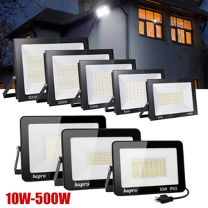 LED Flood Light 500W 300W 200W 100W 50W 30W 10W Outdoor Garden Lamp Spotlight - Picture 1 of 28