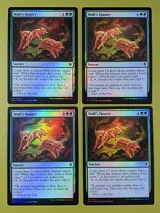 FOIL Wolf's Quarry x4 Throne of Eldraine 4x Magic the Gathering MTG - Picture 1 of 1